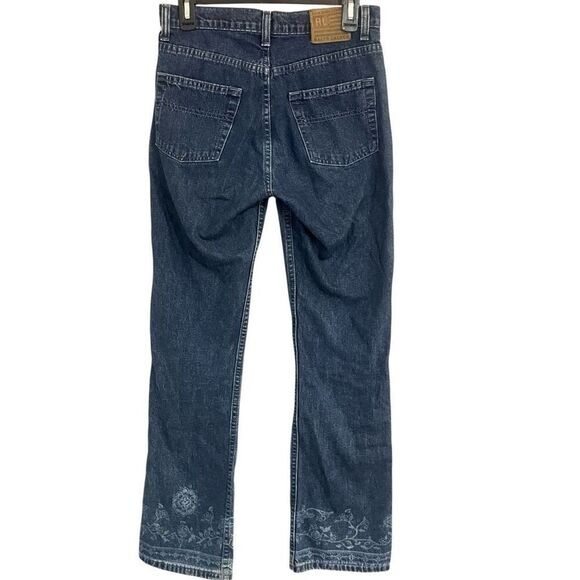 Polo Jean Co. Ralph Lauren Tattoo Flare Leg High Waist Woman Blue Jeans Sz 6 30” - Picture 3 of 9